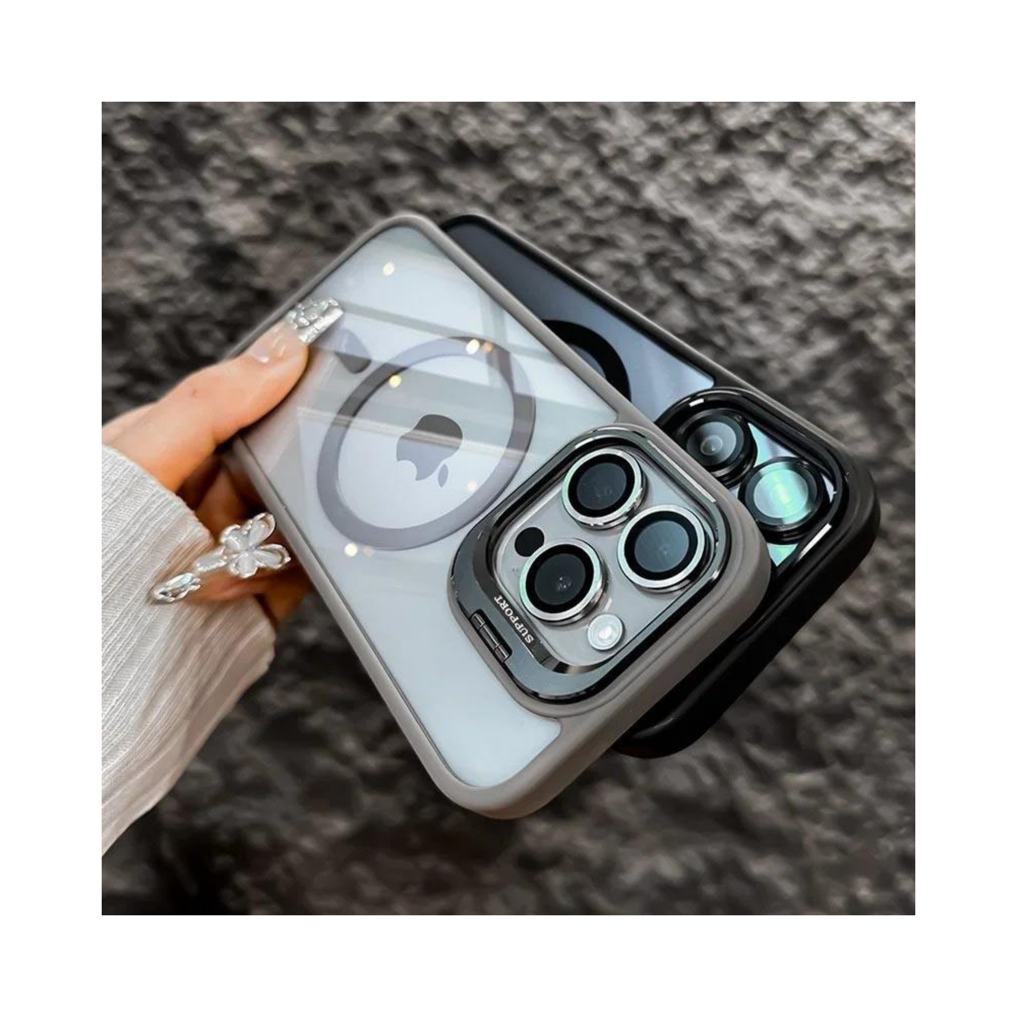 Magnetic Shockproof Stand iPhone Cover