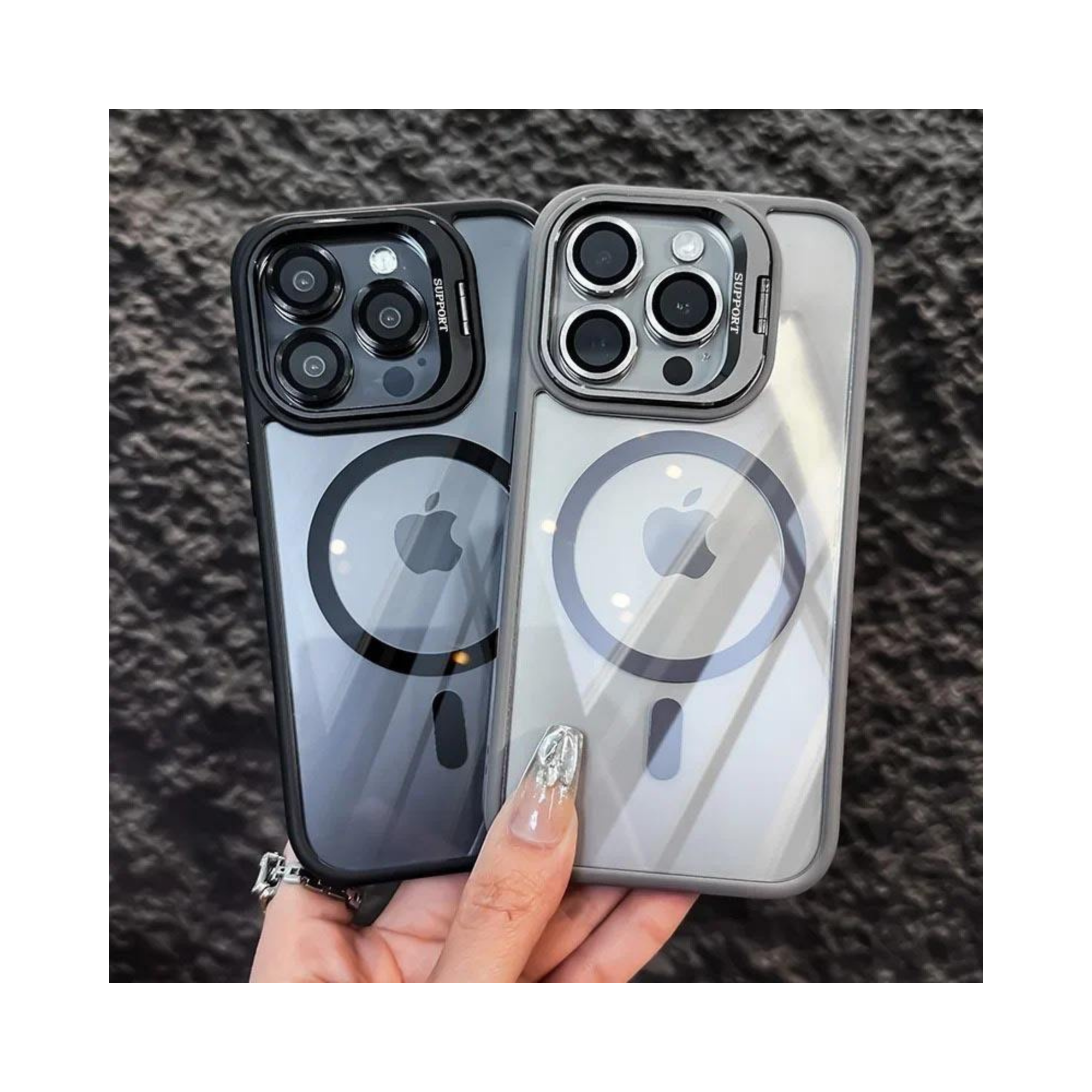 Magnetic Shockproof Stand iPhone Cover